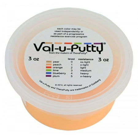 Fabrication B2176953 Val-U-Putty Exercise Putty - Peach - X-Soft - 3 oz