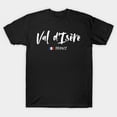 thumbnail image 1 of Val-d'Isere France Retro Vintage Ski Resort Artwork Print, H27577 T-Shirt, for Men and Women, Up to Size 5XL, 1 of 2