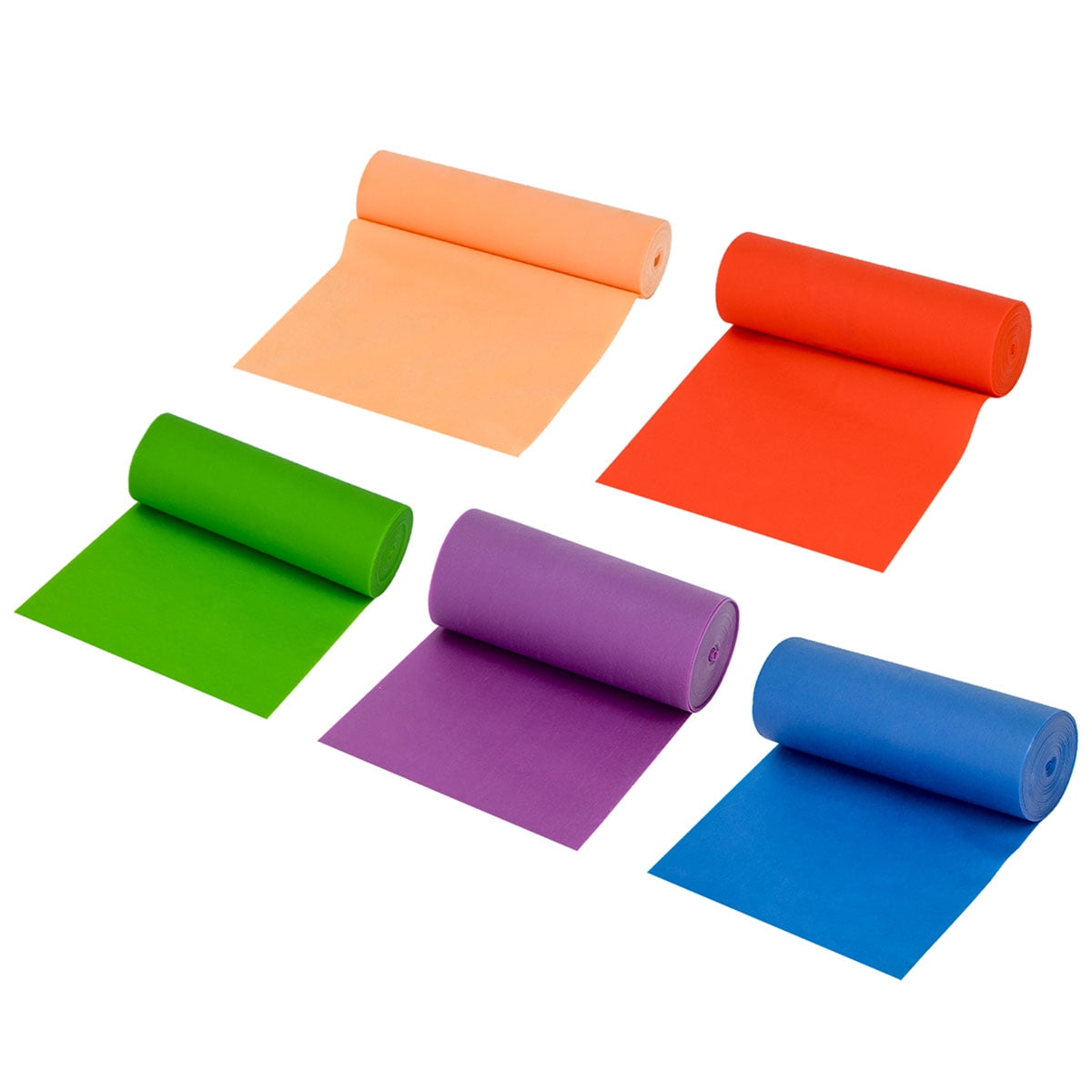 Val-u-Band, latex-free, 6 yard, 5 pc set (1 ea: peach through plum)