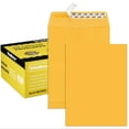 ValBox 9x12 Self Seal Security Catalog Envelopes 250 Packs Brown Kraft