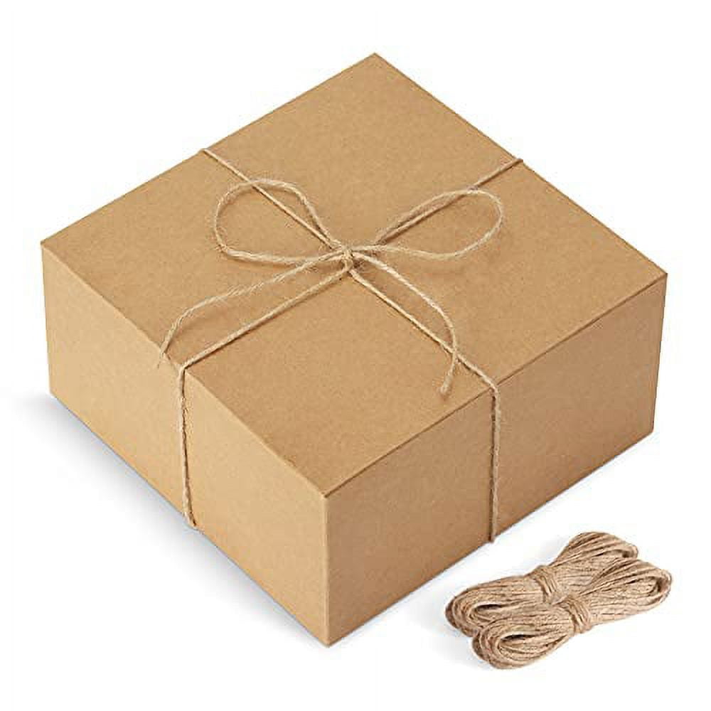  Small Gift Boxes with Lids – 10-Pack Recyclable Cardboard Boxes  for Gifts, Invitations, Organization Sturdy Kraft Boxes – Gift Boxes Bulk  Pack by JTRF (4 x 4 x 4, Black) : Health & Household