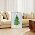 thumbnail image 1 of ValCoPo Christmas Tree Wall Art Blue Christmas, Trendy Blue Christmas Print, Christmas Bow Print, Girly Holiday Wall Art,, 1 of 3