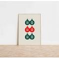 thumbnail image 1 of ValCoPo Christmas Wall Art |&nbsp; Wall Art for Christmas - Christmas Poster HoHoHo, 1 of 3