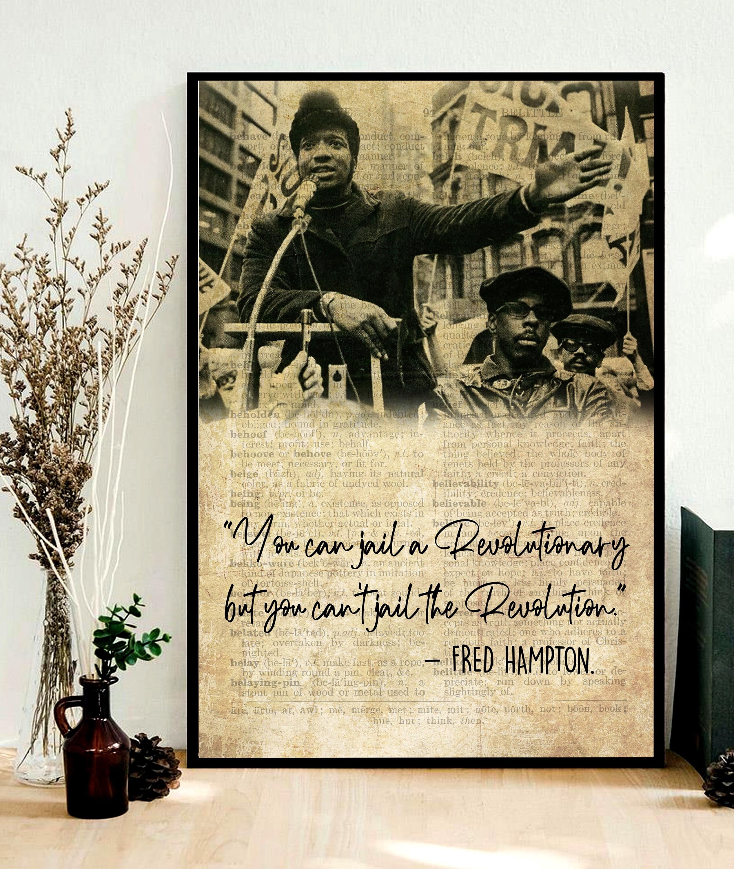 ValCoPo Fred Hampton I Am A Revolutionary Poster, Fred Hampton Vintage Poster, Fred Hampton ...
