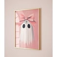 thumbnail image 1 of ValCoPo Halloween Ghost Prints Halloween Halloween Decor Halloween Nursery Art Paintings Bow Coquette Room Decor Prints, 1 of 3