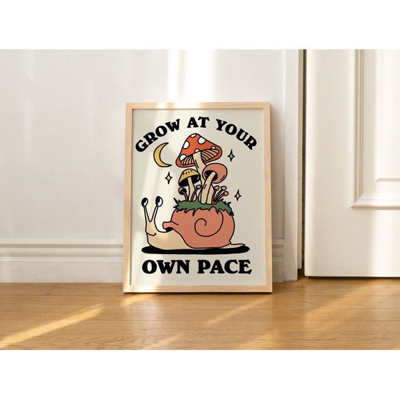 ValCoPo Retro Poster Poster, Quote Art, Growth Artwork, Trendy 70s Poster, Wall Art