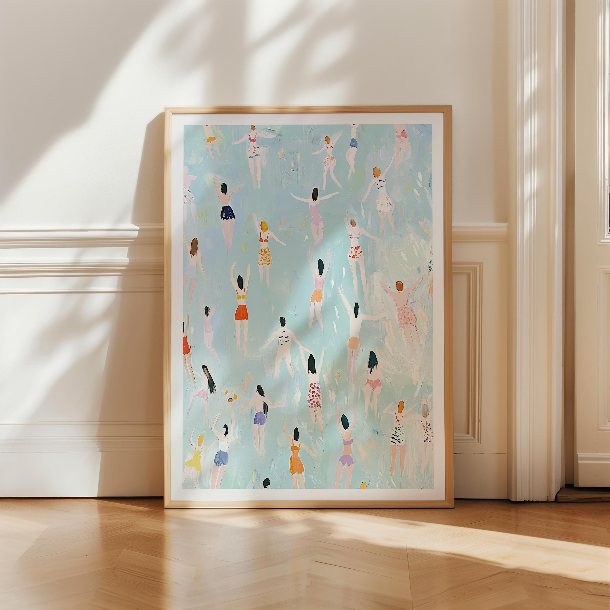 ValCoPo Tiny Swimmers Wall Art Poster | Summer Ocean Poster ...