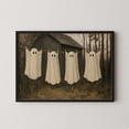 thumbnail image 1 of ValCoPo Whimsical Ghost Clothesline Art Poster: Spooky Halloween Decor for Rustic Autumn Wall, 1 of 3