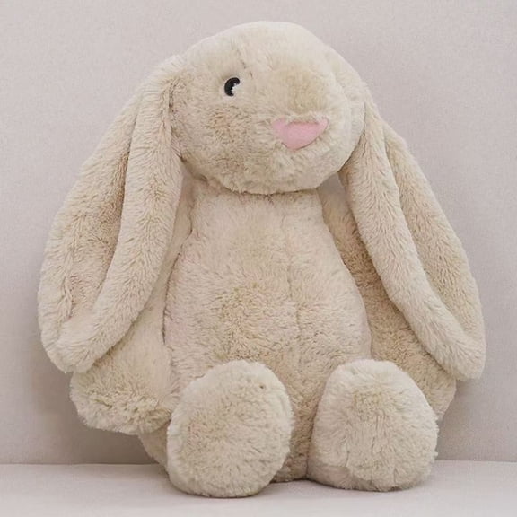 ValHome Beige Bunny Easter Bunny Plush Toys - 15.3" Cozy Easter Bunny Basket Filler Stuffed Animals Huggable Pillow - Spring Decorations Easter Basket Stuffer Birthday Gifts for Kids