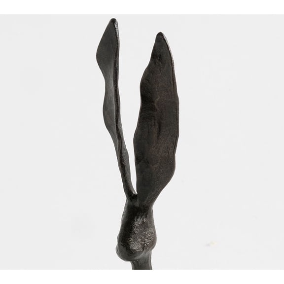 ValHome Easter Bunny Figurine Decor Ornament - 7.8" Modern Artistic Bunny Sculpture Resin Abstract Rabbit Statue - Spring Home Easter Decor Accent Tabletop Decorations for Shelf, Mantel, Credenza B