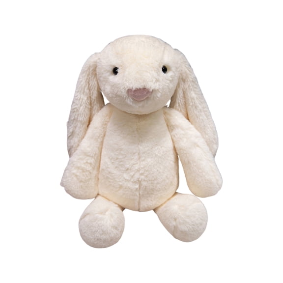 ValHome Easter Bunny Plush Toys - 12.2" Cozy Easter Bunny Basket Filler Stuffed Animals Huggable Pillow - Spring Decorations Easter Basket Stuffer Cuddle Friend Birthday Gifts for Kids (Cream)