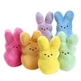 thumbnail image 1 of ValHome Rainbow Bunny Plush Toys Easter Basket Stuffed Animals - 5.9" Bunny Marshmallow Plushies Rabbits Soft Huggable Pillow - Birthday Gifts Spring Décor Easter Egg Hunt Prizes (Rainbow), 1 of 8
