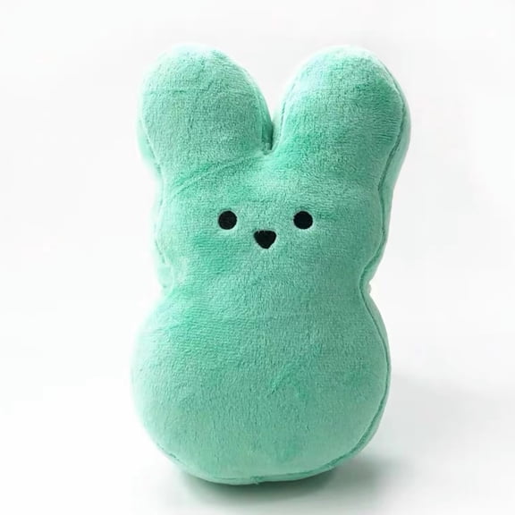 ValHome Rainbow Bunny Plush Toys Easter Basket Stuffed Animals - 5.9" Bunny Marshmallow Plushies Rabbits Soft Huggable Pillow - Spring Décor Easter Egg Hunt Prizes Birthday Gifts for Kids (Green)