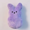 thumbnail image 1 of ValHome Rainbow Bunny Plush Toys Easter Basket Stuffed Animals - 9.8" Marshmallow Bunny Plushies Rabbits Soft Huggable Pillow - Easter Egg Hunt Prizes Spring Décor Birthday Gifts (Purple), 1 of 8