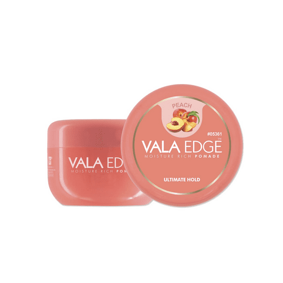 Vala Edge Control 100ml 3.38 fl oz Strong Ultimate Hold High Shine (Peach - Fruity Scent)