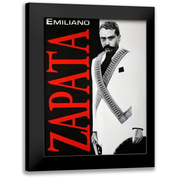 Valadez, Robert 15x18 Black Modern Framed Museum Art Print Titled - ZAPATA
