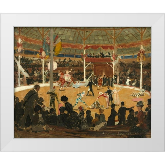 Valadon, Suzanne 24x20 White Modern Wood Framed Museum Art Print Titled - The Circus