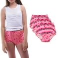thumbnail image 1 of Valair Girls Underwear, 3 Pack Full Cut Soft Cotton Panties (Little Girls & Big Girls), 1 of 6