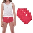 thumbnail image 1 of Valair Girls Underwear, 3 Pack Full Cut Soft Cotton Panties (Little Girls & Big Girls), 1 of 6