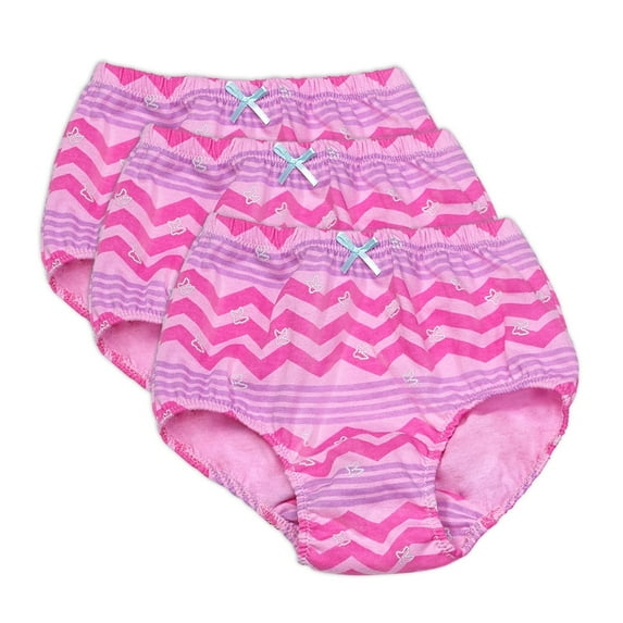 Valair Girls Underwear, 3 Pack Full Cut Soft Cotton Panties (Little Girls & Big Girls)
