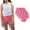 thumbnail image 1 of Valair Girls Underwear, 3 Pack Full Cut Soft Cotton Panties (Little Girls & Big Girls), 1 of 6