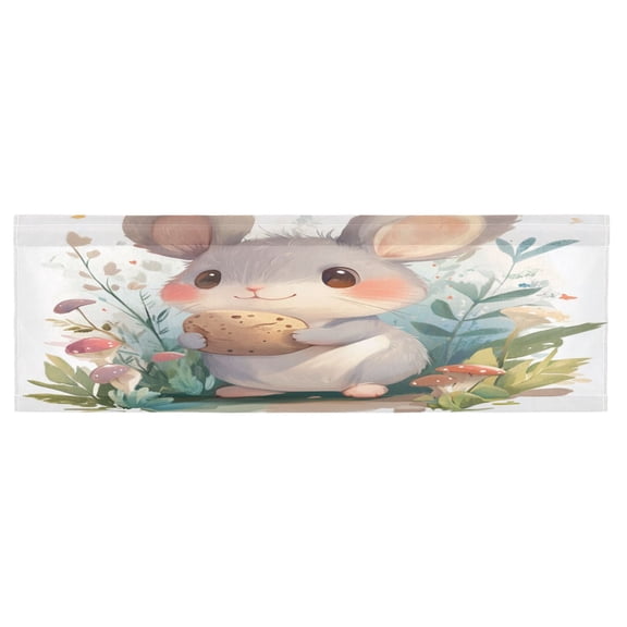 Valance 54x18In Kitchen Curtain Living Room Curtain Bedroom Curtain Balcony Door Curtain Utility Room Curtain Adorable Mouse