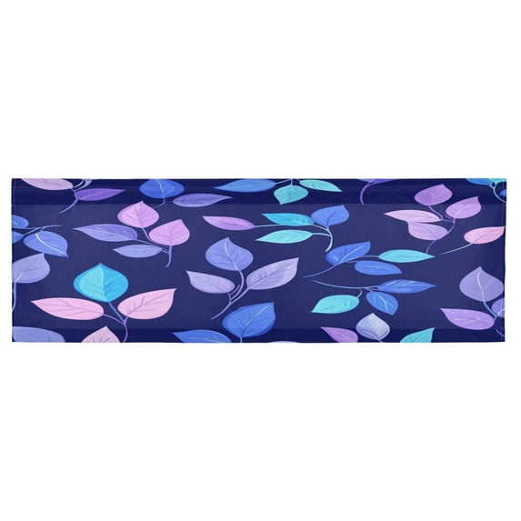 Valance 54x18In Kitchen Curtain Living Room Curtain Bedroom Curtain Balcony Door Curtain Utility Room Curtain Pretty Purple Leaves