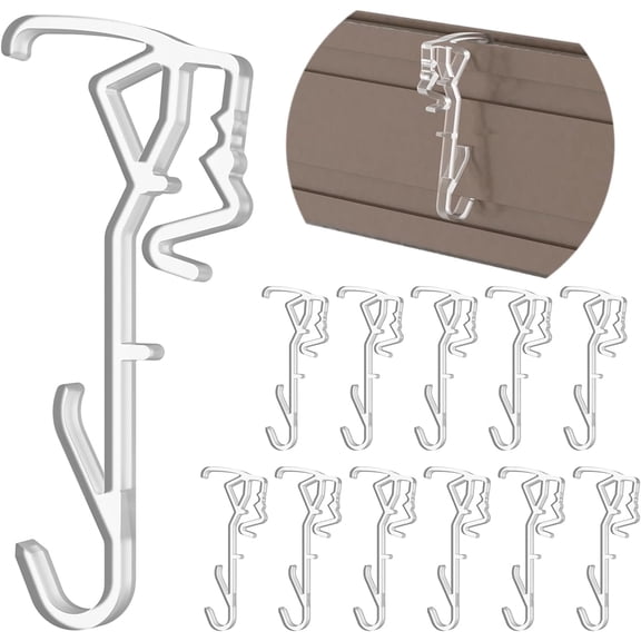 Valance Clips, 12Pcs 2.5 Inch Clear Horizontal Wood Blind Hidden Valance Clips Replacement for Hunter Douglas Blinds