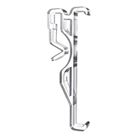 Valance Clips,2.5 inch Transparent Plastic Hidden Retainer Holder Clip,Window Blind Clips for Horizontal Blind Valance,Hidden Retainer Holder Installation Bracket,Horizontal Blinds Parts,Clear 1PCS