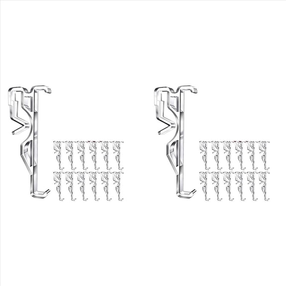 Valance Clips, Clear Plastic Clips for Blinds, Hidden Window Blind Horizontal (24 PCS)