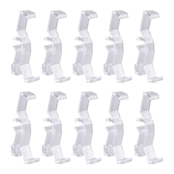 Valance Clips Clear Plastic Hidden Retainer Holder Clip for Window Blind Valance,Horizontal Faux & Wood Blinds Parts