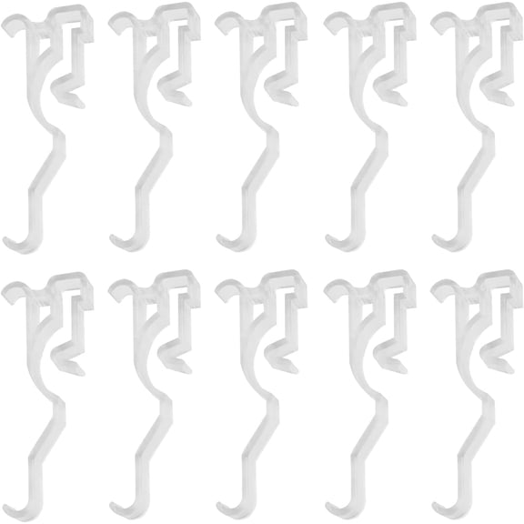 Valance Clips Clear Plastic Window Blinds Hidden Clip Retainer Holder for Horizontal Blinds Valance