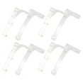 thumbnail image 1 of Valance Clips Plastic Vertical Blinds Brackets 3.5 Inch Clear for Parts Accessory Components, 1 of 4