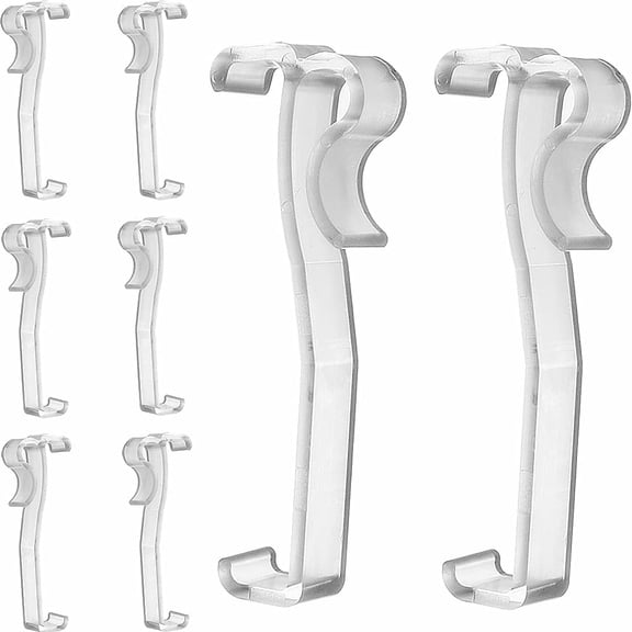 Valance Clips for Window Blinds Hidden Clear Plastic Valance Retainer Holder