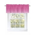 thumbnail image 1 of Valance Curtain Pink Ombre Kitchen Curtain for Window Gradient Gradual Color Rod Pocket Curtain Valance Window Treatment for Kitchen Bathroom Dining Room 1 Panel 54x18inch, 1 of 9
