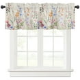 thumbnail image 1 of Valance Curtain Retro Floral Wildflowers Kitchen Window s Home Decoration Short for Living Room Bedroom Small Drapes Cortinas, 1 of 4