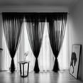thumbnail image 1 of Valance Curtain Valance Curtain for Windows Linen Valance Curtain for Kitchen Window Curtain Over Sink Semi Sheer Farmhouses Light Filtering Short Curtain Clearance, 1 of 7