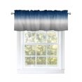 thumbnail image 1 of Valance Curtains for Kitchen Windows Dark Blue Gradient GrayRod Pocket Valance Ombre Minimalist StyleShort Window Curtain Topper for Bedroom Living Room Bathroom 42x12in,1&nbsp;Panel, 1 of 9