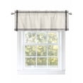 thumbnail image 1 of Valance Curtains for Kitchen Windows Modern Minimalism Pure BeigeRod Pocket Valance Cracker Khaki Solid Color Short Window Curtain Topper for Bedroom Living Room Bathroom 54x18in, 1 of 9