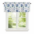 thumbnail image 1 of Valance Curtains for Windows Embroidered Ballflower Kitchen Curtians Window Treatment Watercolor Topper Curtain Rod Pocket Valances for Kitchen Bathroom Living Room 60x18in, 1 of 9
