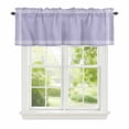 thumbnail image 1 of Valance Curtains for Windows Lavender Purple Kitchen Curtians Window Treatment Solid Color Topper Curtain Rod Pocket Valances for Kitchen Bathroom Living Room 54x18in, 1 of 9