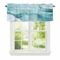 thumbnail image 1 of Valance Curtains for Windows Turquoise Marble Kitchen Curtians Window Treatment Modern Abstract Art Topper Curtain Rod Pocket Valances for Kitchen Bathroom Living Room 60x18in, 1 of 9