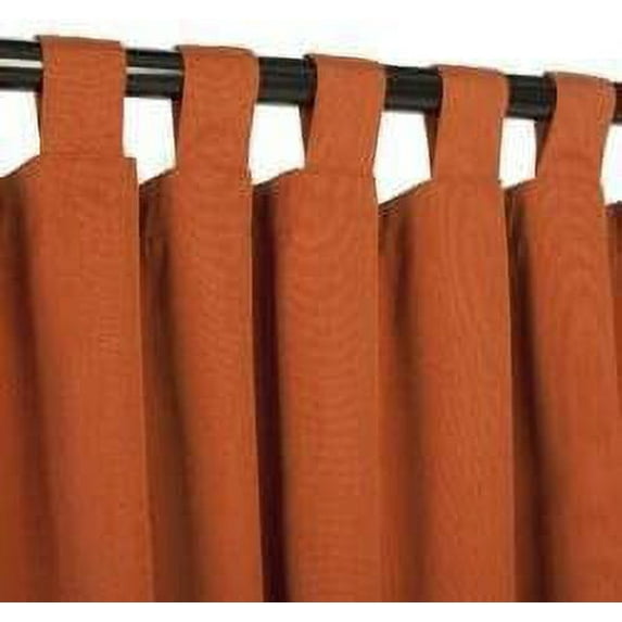Valance for Small Window- Tab Top Window Blackout Curtains Treatment for Small Window, Living Room, Bathroom, Kitchen (One Panel, 42" W x 18" L) Brick Red Solid