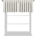 thumbnail image 1 of Valance for Small Window- Tab Top Window Blackout Curtains Treatment for Small Window, Living Room, Bathroom, Kitchen (One Panel, 52" W x 22" L) Silver Grey Solid, 1 of 3