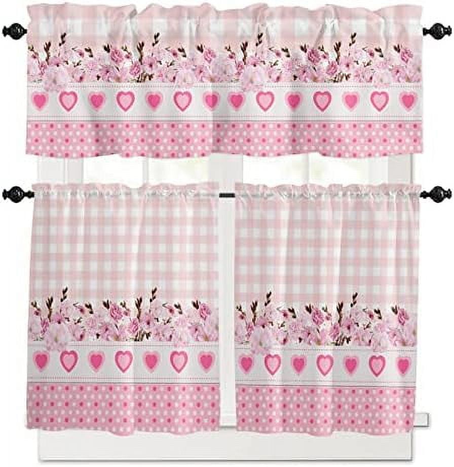 Valance and Tier Set Kitchen Curtains Sets Living Room Curtain Valance