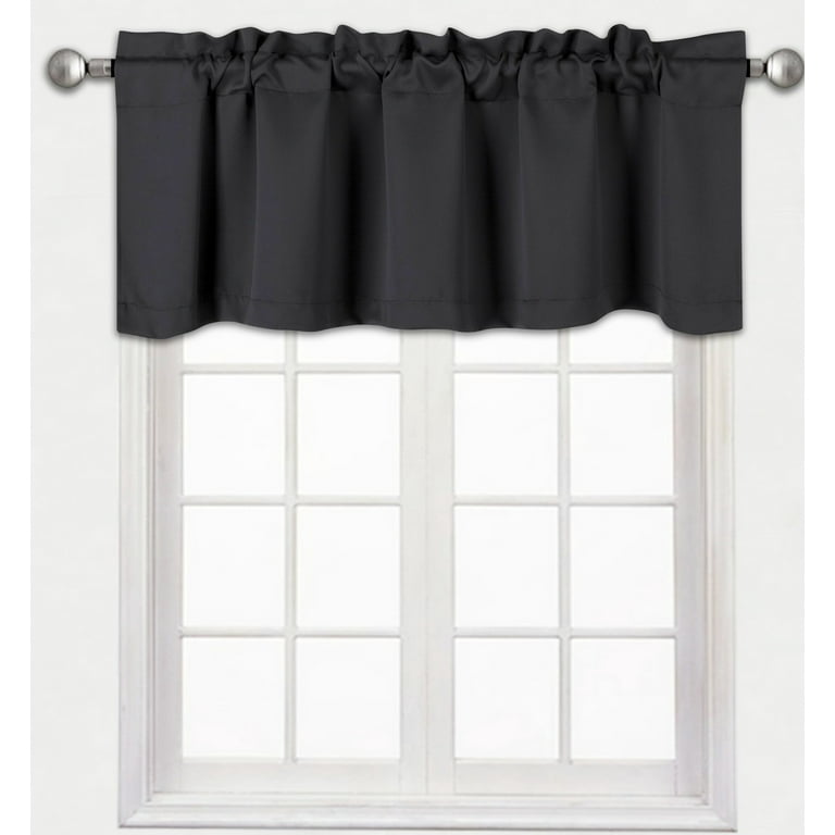 TVLO Blackout Thermal Valance Curtain for Kitchen, Bathroom