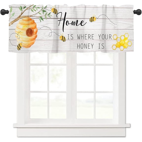 Valances Curtain Southwest Aztec Design Kitchen Rod Pocket Short Panels Abstract Geometric Ethnic Window Treatment Topper Curtains for Living Room Bedroom 1 Panel 54x18 in