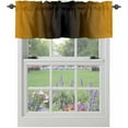 thumbnail image 1 of Valances for Kitchen Windows Ombre Orange Black Valance Curtains for Living Room, Vintage Modern Digital Colored Rod Pocket Window Valance Red Window Treatment for Bathroom Bedroom 54x18inch, Washable, 1 of 6