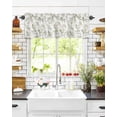 thumbnail image 1 of Valances for Kitchen Windows Vintage Floral Plant Valance Curtains for Living Room, Sage Green Rod Pocket Window Valance Red Window Treatment for Bathroom Bedroom 54x18inch, Washable, 1 of 6