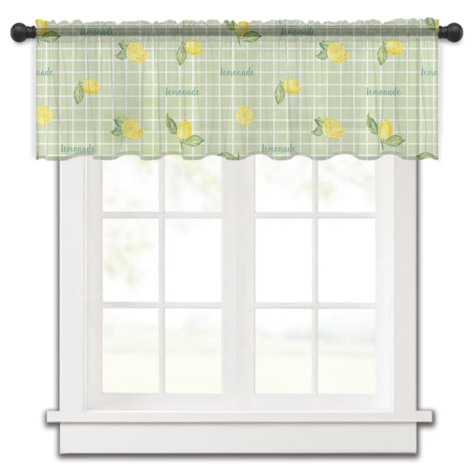 Hopewell Heavy Floral Cream Lace Kitchen Window Curtain 36 Tier Pair